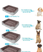 PUPPBUDD - Cama ortopédica para perros grandes, rectangular, lavable, cómoda,...