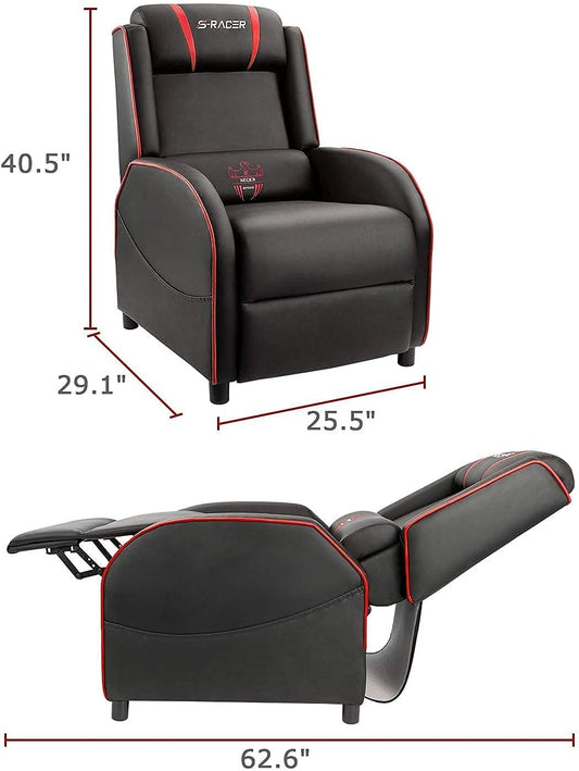 Homall - Silla reclinable para videojuegos, para salón, sofá reclinable de piel...