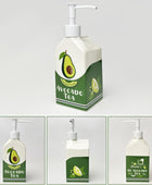 Dispensador de jabón de botella de jugo de aguacate de cerámica, dispensador de...