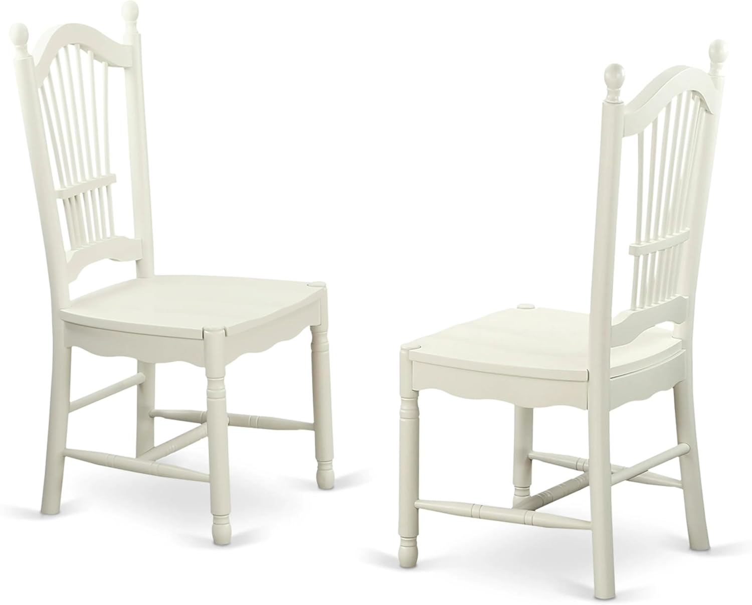 East West Furniture DOC-LWH-W Dover - Sillas de comedor de madera con respaldo...