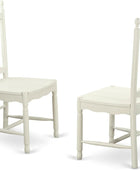 East West Furniture DOC-LWH-W Dover - Sillas de comedor de madera con respaldo...