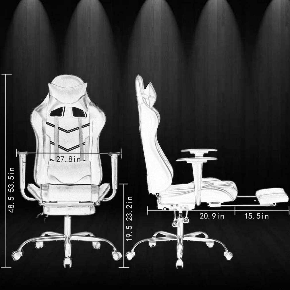 Silla ideal para oficina, para jugar en línea, ergonómica, giratoria, respaldo...