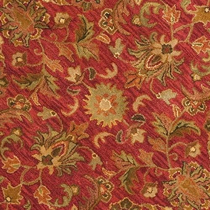 Antiquity Collection AT52E Alfombra redonda de lana oriental de 8 pies, hecha a