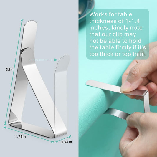 Paquete de 12 clips para mantel  Clips de mesa de picnic resistentes,...