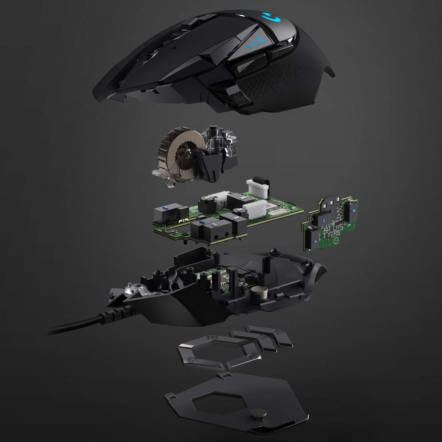Logitech G502 HERO - Mouse para juegos de alto rendimiento con cable, sensor...