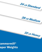 Hammermill Premium Multi-Purpose 24lb Copy Paper, 8.5x 11, 2,500 hojas, Hecho...