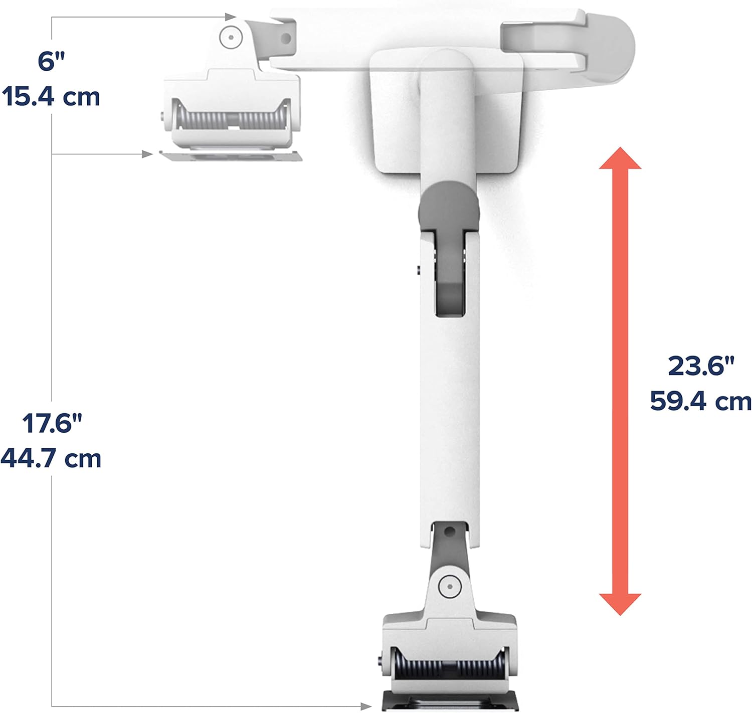Ergotron Brazo de monitor HX Premium resistente, soporte de escritorio VESA...