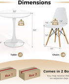 Juego de mesa de comedor de 5 piezas para 4, juego de mesa de cocina con