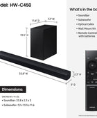 SAMSUNG Barra de sonido HW-C450 de 2.1 canales con DTS Virtual X, subwoofer...