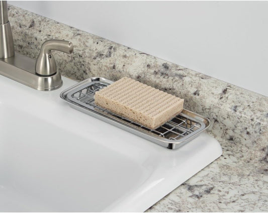 InterDesign Gia charola para jabón para lavabo de cocina - Diseño de escurrido...