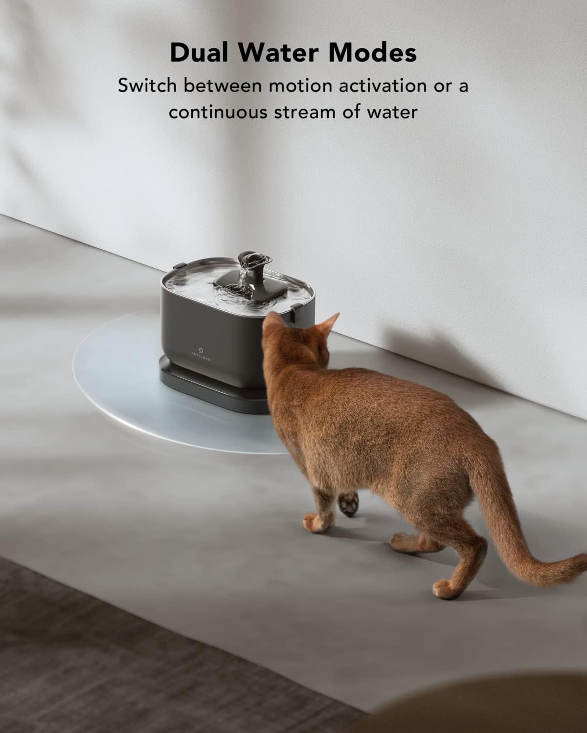 PETLIBRO Fuente de agua para gatos, fuente inalámbrica para mascotas, funciona...