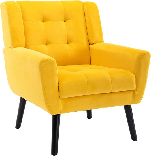 Dolonm Midcentury - Silla decorativa moderna con brazos, silla auxiliar de...