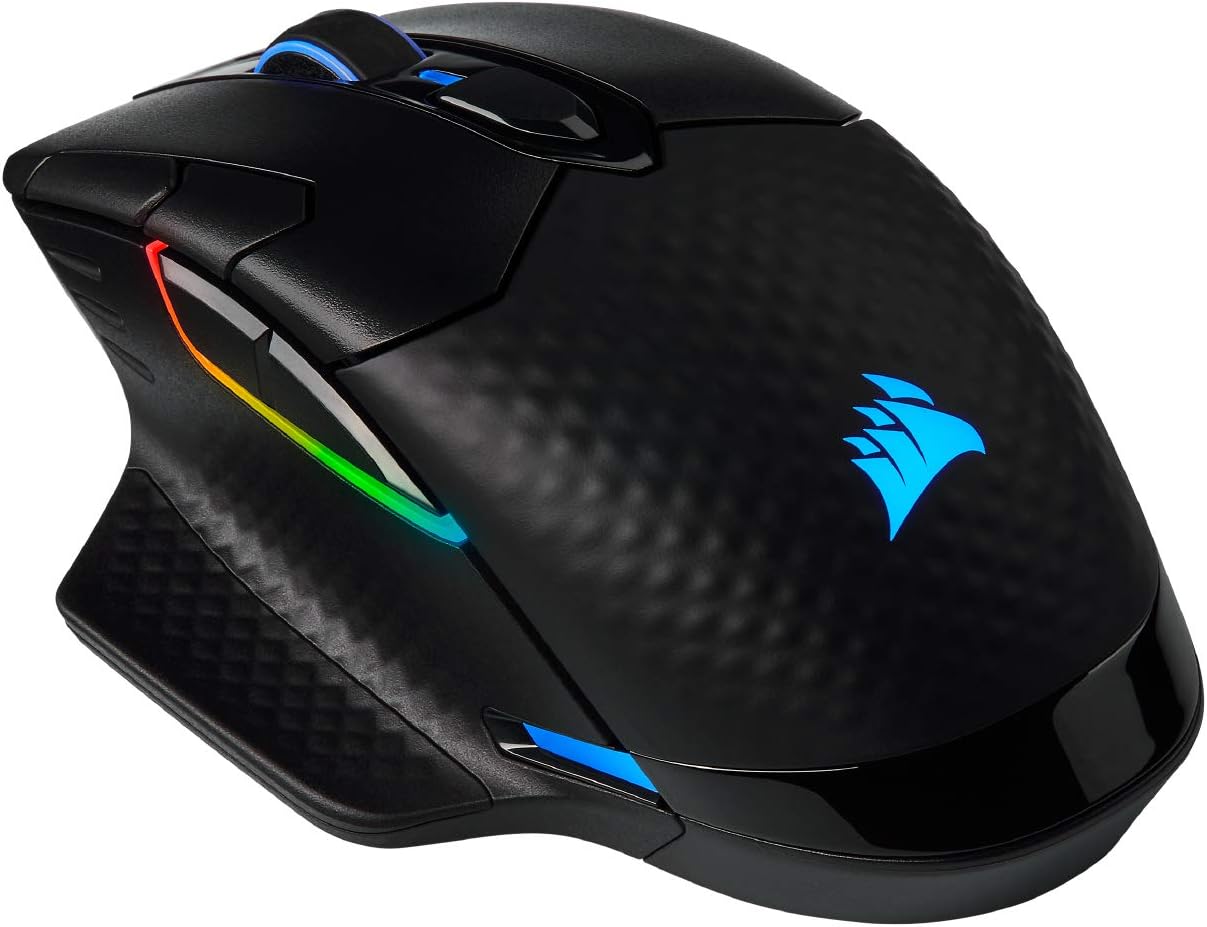 Corsair Dark Core RGB Pro, ratón óptico inalámbrico FPSMOBA para juegos con...