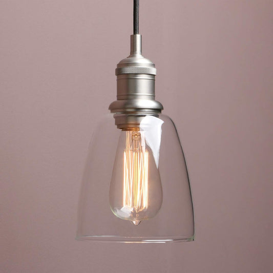 Yosoan Lámpara colgante Edison vintage de 1 luz, para interiores, moderna, con...