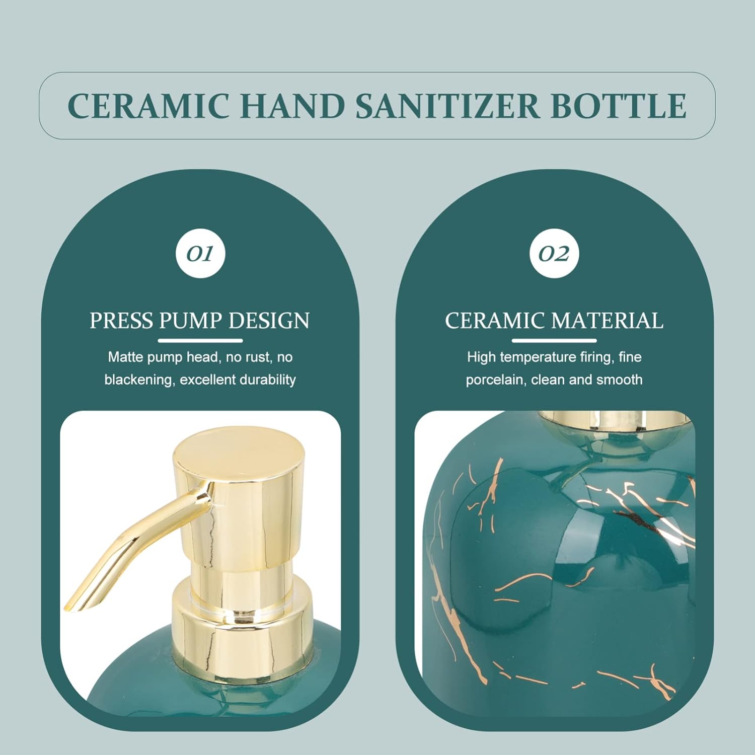 Zerodeko Botella de loción Dispensador de líquido para lavavajillas Dispensador...