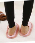 1 par de zapatillas de algodón limpiar el suelo Corea del Sur Miss, Rosado