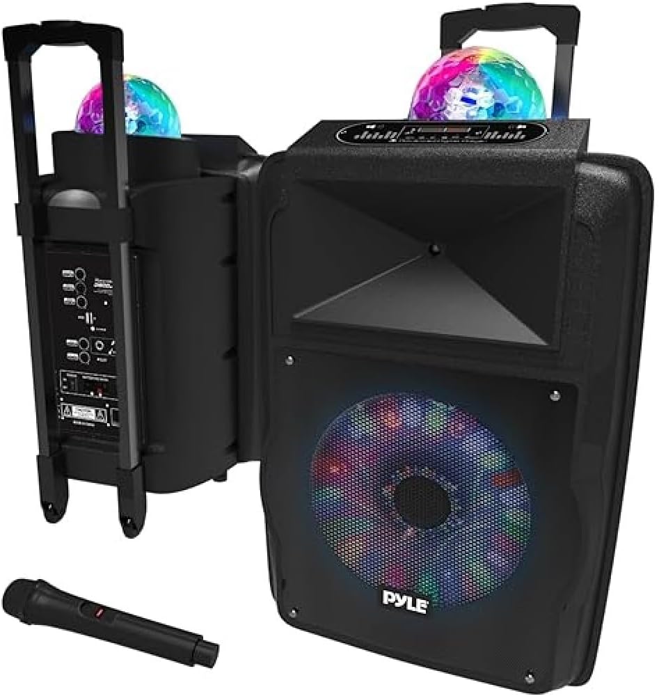 Pyle Sistema de altavoces PA portátiles inalámbricos  700 W batería recargable...