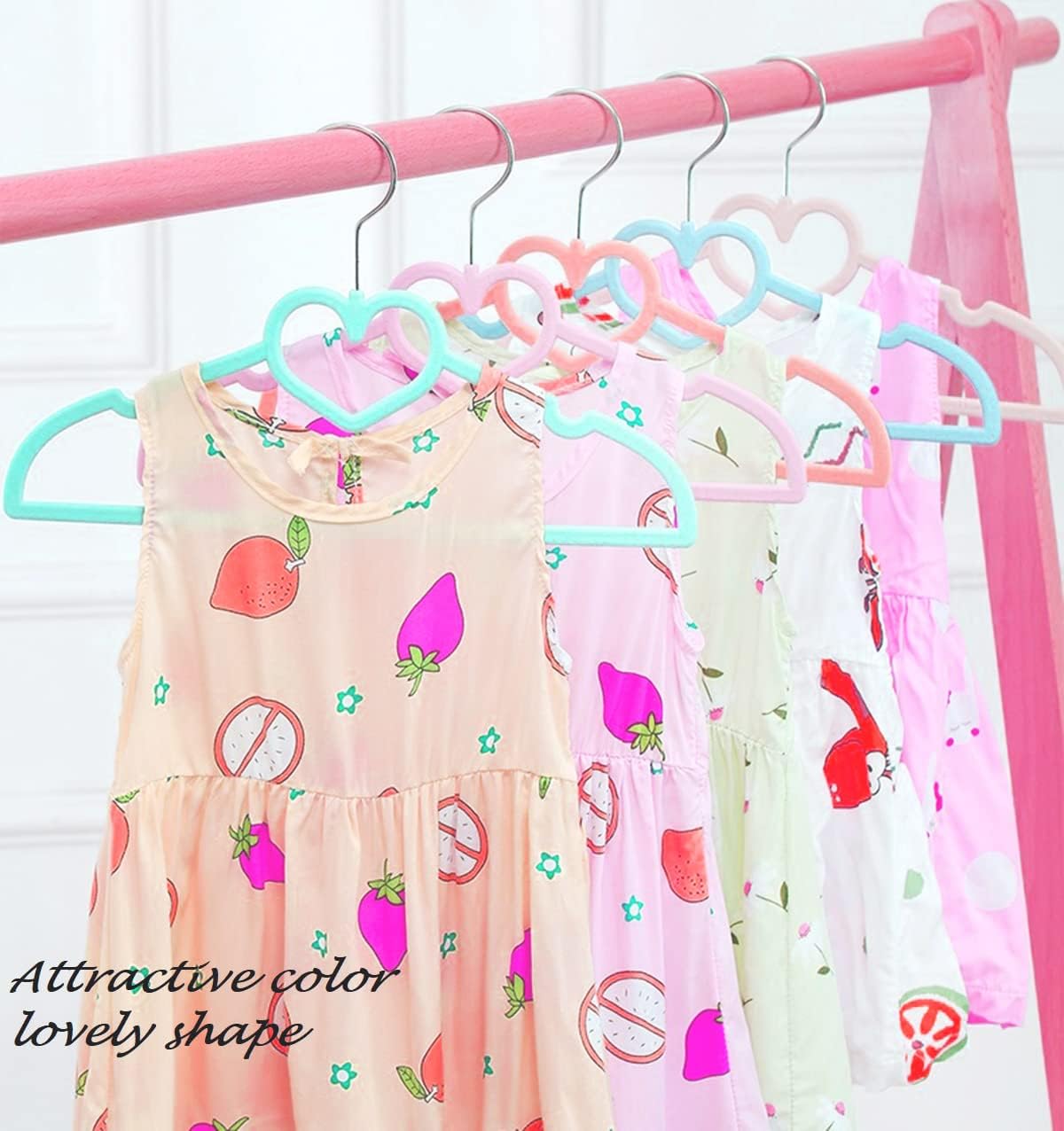 Perchas para niños (12.8 pulgadas 50 unidades), perchas pequeñas de terciopelo