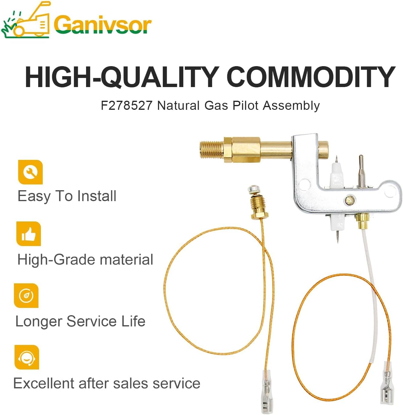 Ganivsor F278527 Pilot Assembly Portable ODS para Mr.Heater Big Buddy MH18B...