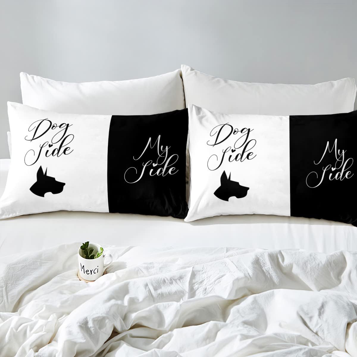 Erosebridal Juego de funda de edredón con 2 fundas de almohada de microfibra...