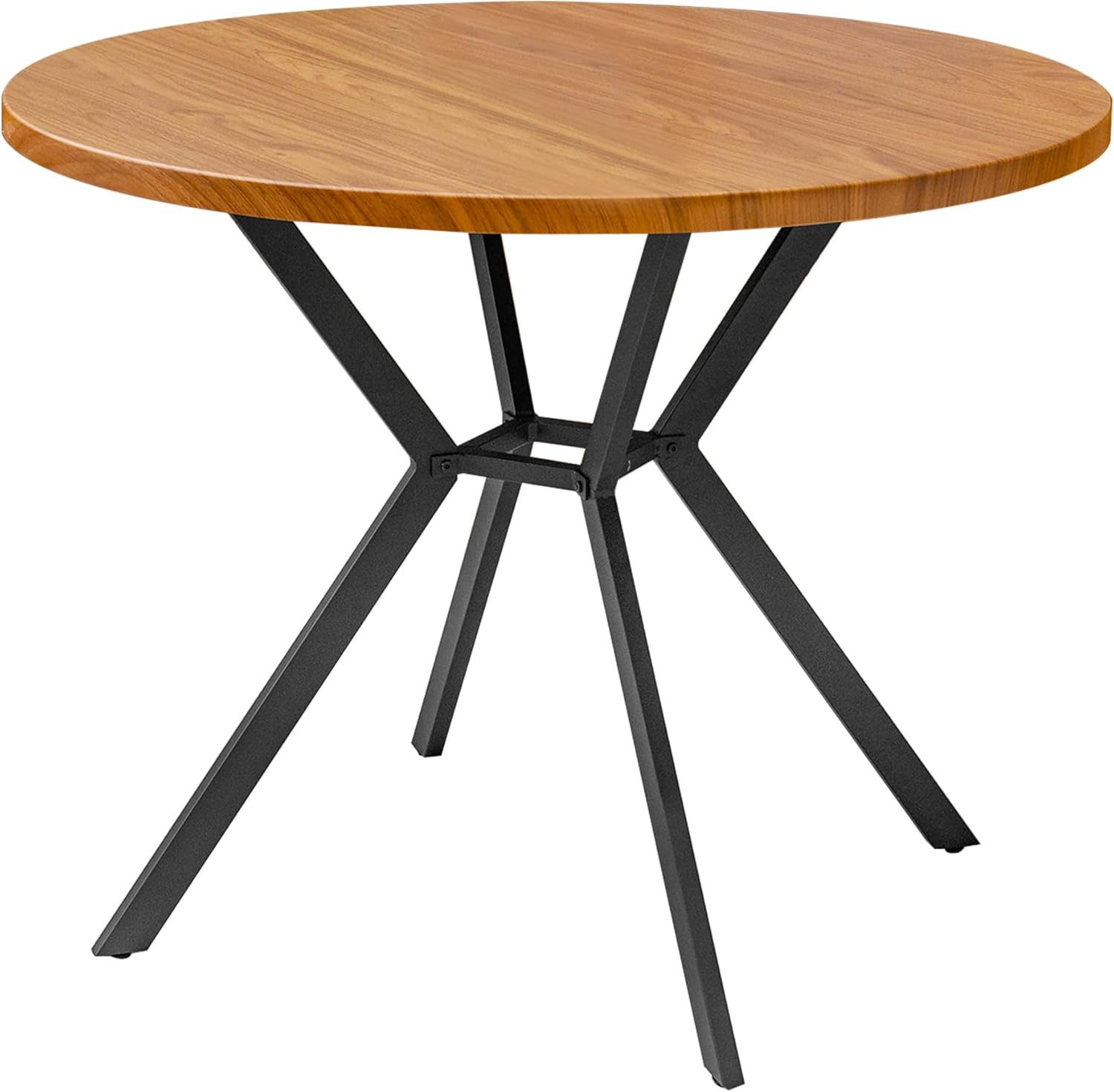 DKLGG Mesa de comedor redonda, mesa de cocina redonda moderna de mediados de...
