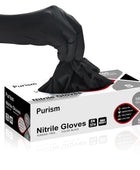 Guantes de nitrilo, negros, pequeños, 100 unidades, guantes protectores