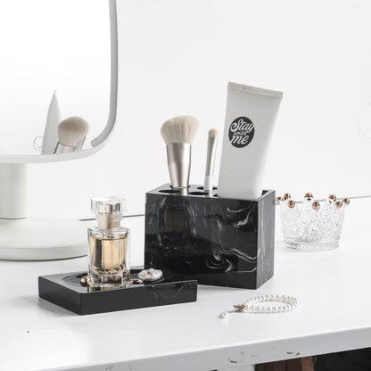 Juego de accesorios para encimera de baño de 5 piezas, dispensador para jabón