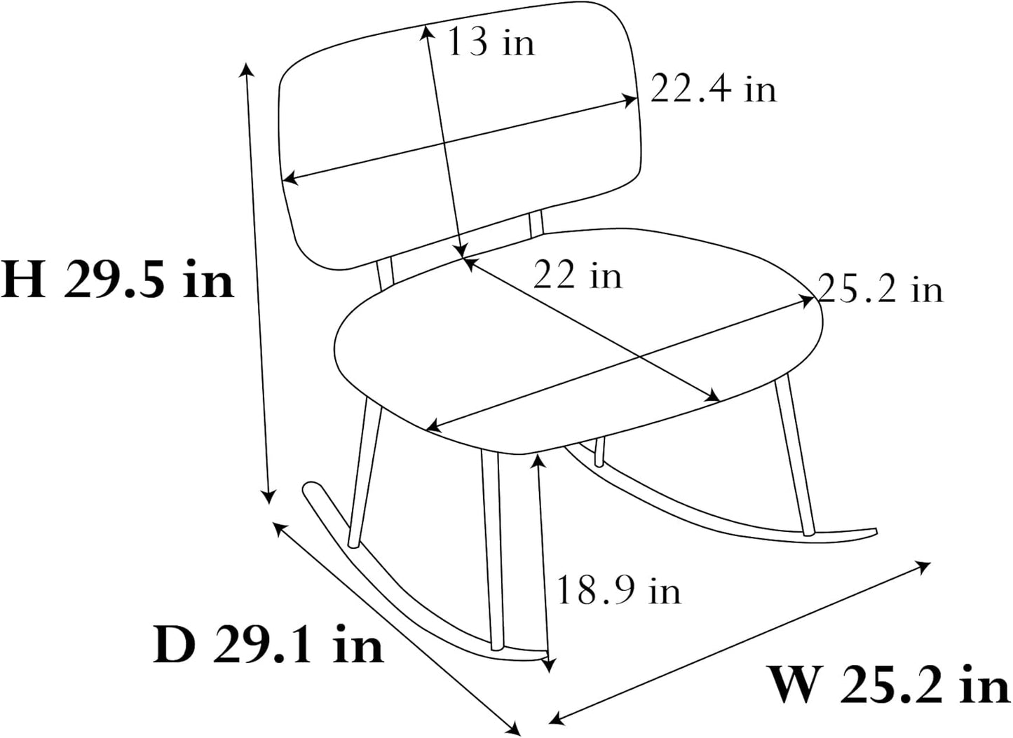 Mecedora ancha de piel sintética para cuarto de bebé, silla de lactancia con