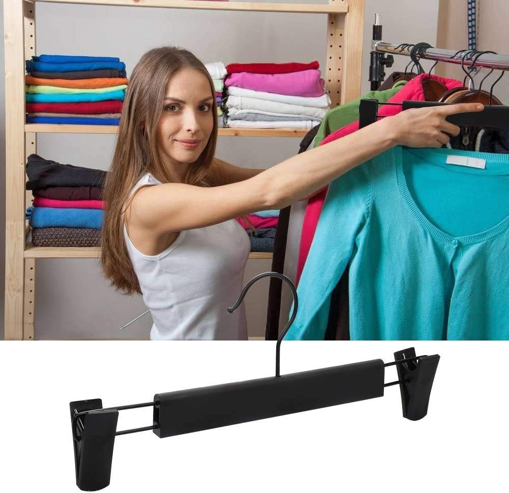 Perchas para pantalones, perchas para faldas, paquete de 20 perchas de plástico...