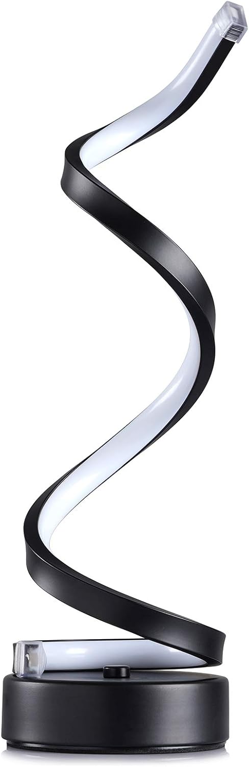 Lámpara LED Circular Y En Espiral Para Mesa O Escritorio, Diseño Minimalista Creativo Y Contemporáneo