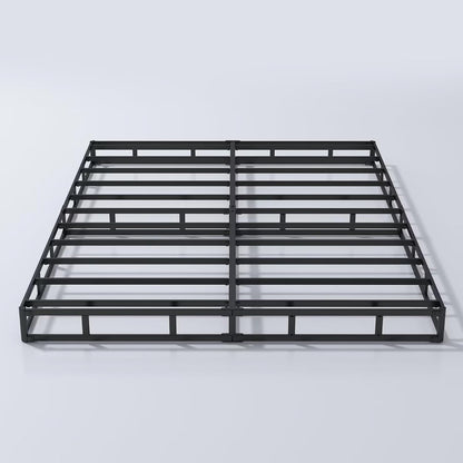 Base de cama California King de 5 pulgadas, base de colchón con marco de metal