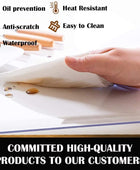 Protector transparente y rectangular de 1.5 mm de grosor para mesa de comedor,...