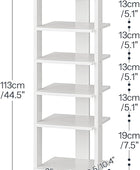 HOOBRO Zapatero vertical de 8 niveles, organizador de almacenamiento de zapatos...