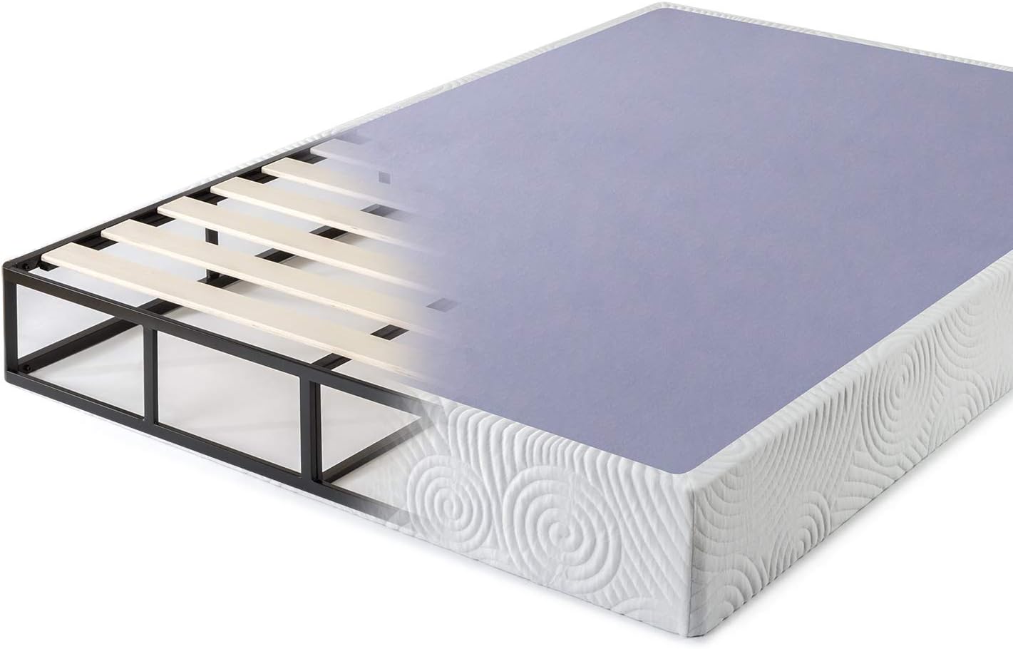 Base estándar para colchón, metal, soportes de madera, fácil montaje de Walter
