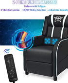 Giantex Silla reclinable para juegos, sillas ajustables de masaje para adultos,...