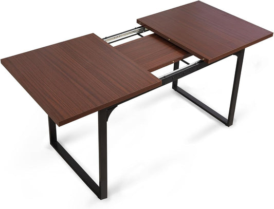 Mesa de comedor extensible, mesa de cocina moderna expandible de 70.86 pulgadas