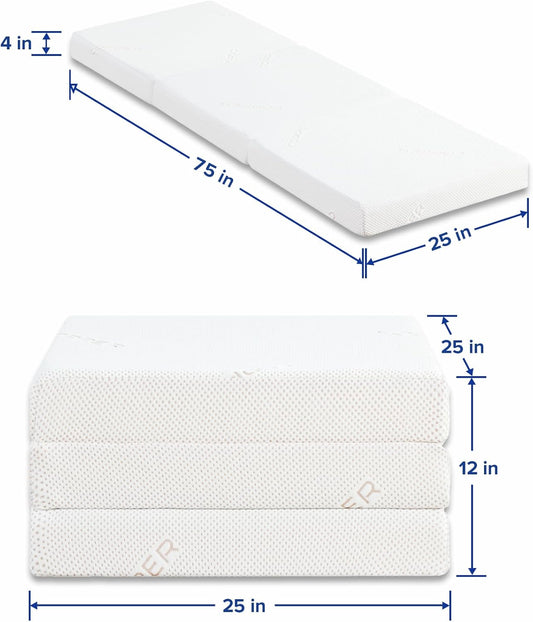 Olee Sleep Cubrecolchón de espuma viscoelástica antibacteriana de triple