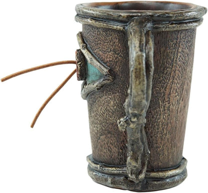 Rústico Southwestern Old World Country Bullseye turquesa con bordes de madera
