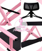 Lorvain Silla plegable de maquillaje para artista, silla de directores plegable...