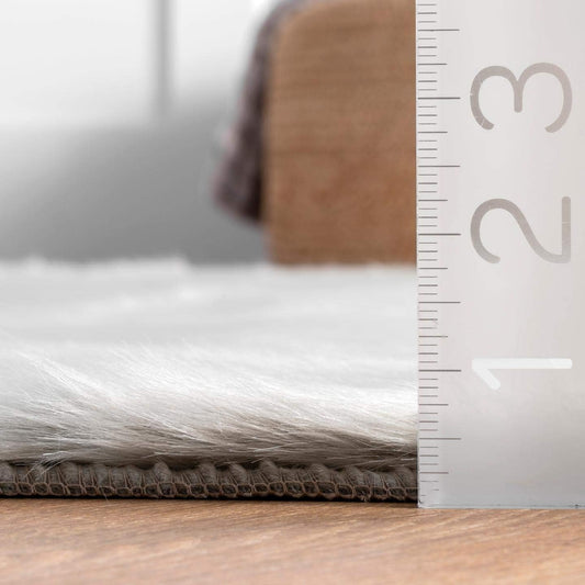 nuLOOM Cloud - Alfombra de piel de oveja sintética suave, 2.0 x 8.0 pulgadas,...