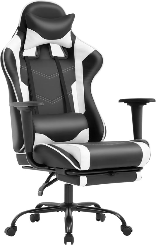 Silla ideal para oficina, para jugar en línea, ergonómica, giratoria, respaldo...