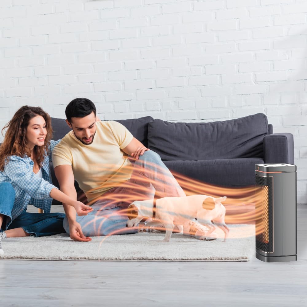 Ontel Handy Heater - Calentador de espacio de torre con núcleo de cobre (1500...
