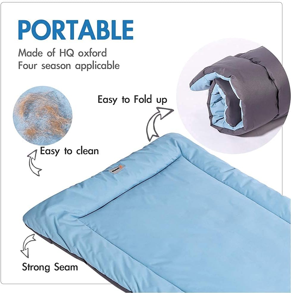 Cama para perro de campamento de 40 x 32 pulgadas, al aire libre, impermeable,...