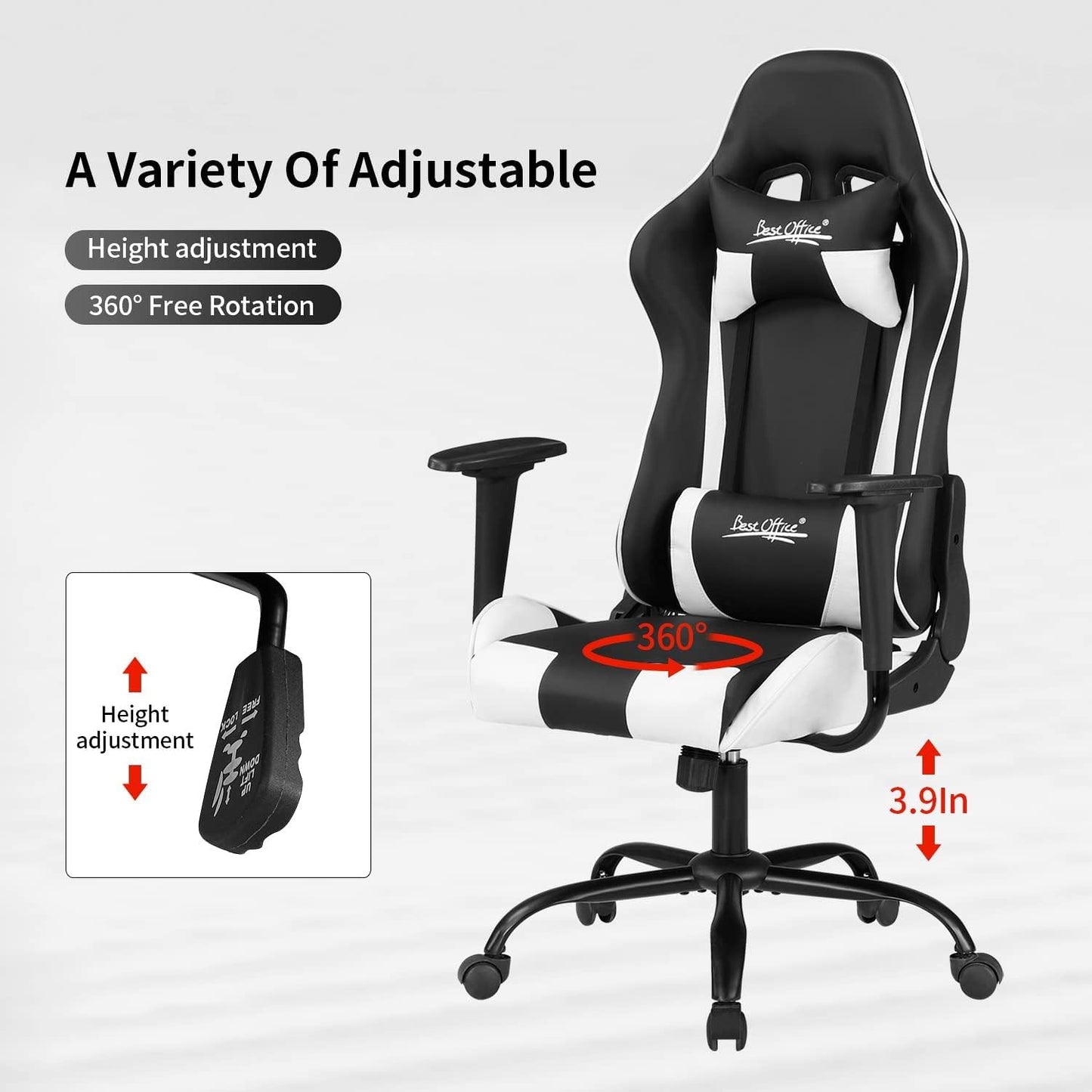 Silla de juegos para adultos, silla de PC, silla de juego, silla reclinable...