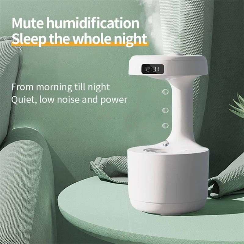 Baddie Humidificador antigravedad con reloj de gota de agua Difusor de aroma de...