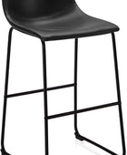 BELLEZE Zariah - Juego de 2 sillas de bar de piel sintética, modernos,...