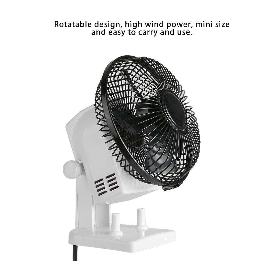 Mini ventilador eléctrico mesa escritorio 2 velocidades gran viento silencioso...