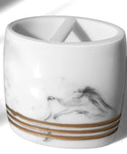 Juego de 4 accesorios de baño de resina que incluye vaso, jabonera, dispensador...