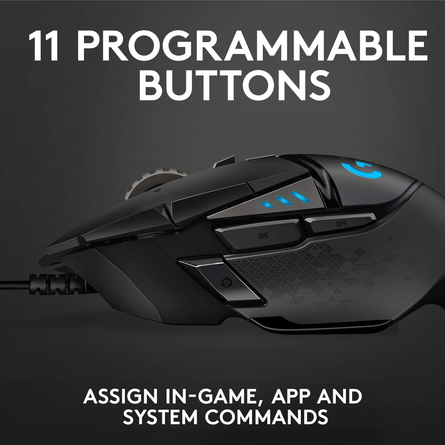 Logitech G502 HERO - Mouse para juegos de alto rendimiento con cable, sensor...