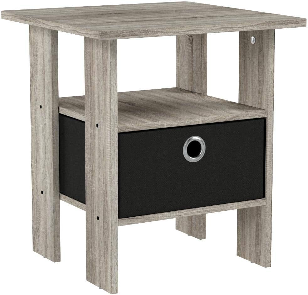 Mesa de noche con cajón Furinno, Madera